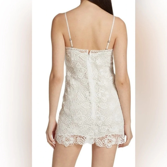 RAG & BONE Aleah Crochet V Neck Mini Dress - Picture 2 of 9